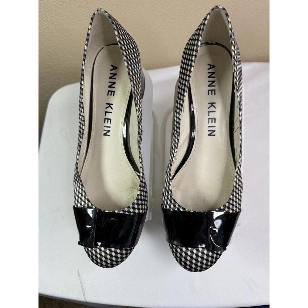 Anne Klein Akhastobe Abstract Checked Pump, Size 9.5M‎
